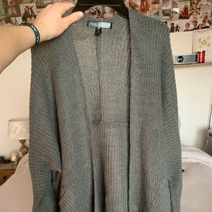 simple grey sweater